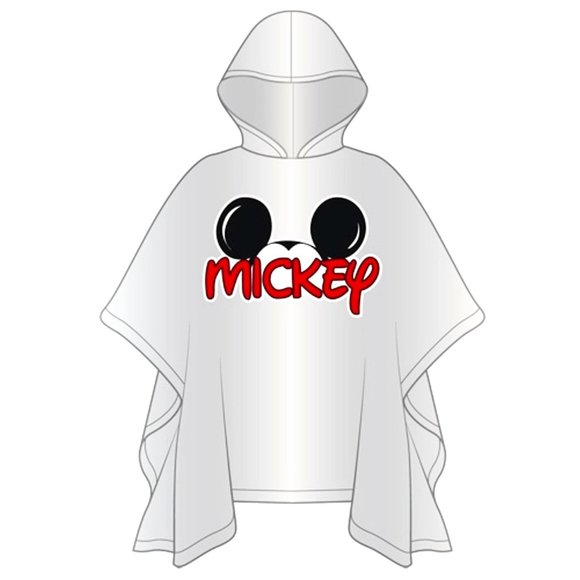 Disney Other - MICKEY MOUSE VINYL PONCHO - Adult One Size Fits All Disney Ears